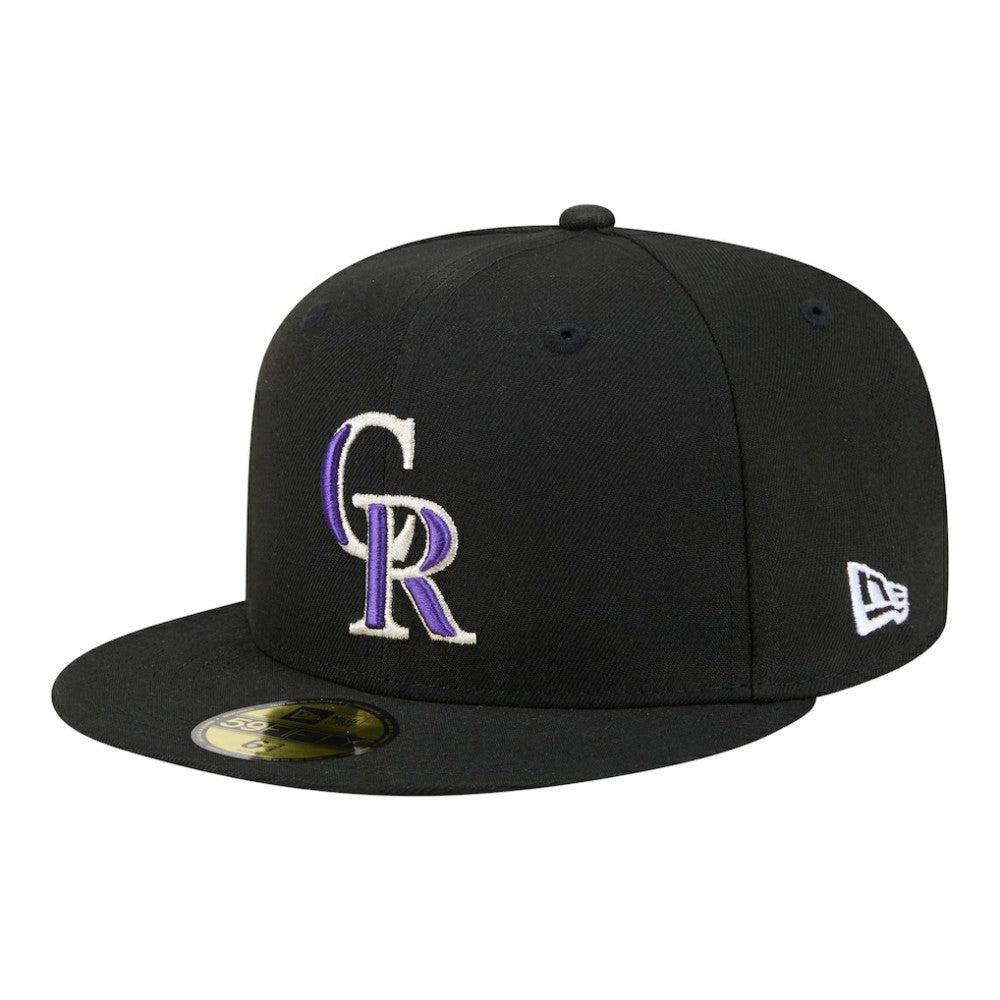 Colorado Rockies New Era Hidden Hit 59FIFTY Fitted Hat - Black - New Era on Sale