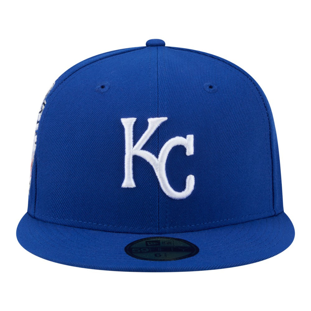 Kansas City Royals New Era Hidden Hit 59FIFTY Fitted Hat - Royal - New Era on Sale