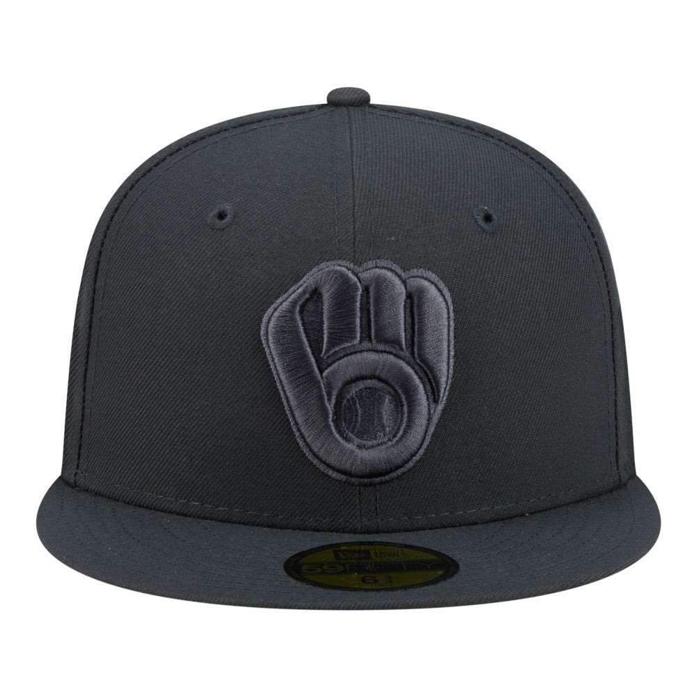 Milwaukee Brewers New Era Color Pack 59FIFTY Fitted Hat - Charcoal - New Era Lifestyle