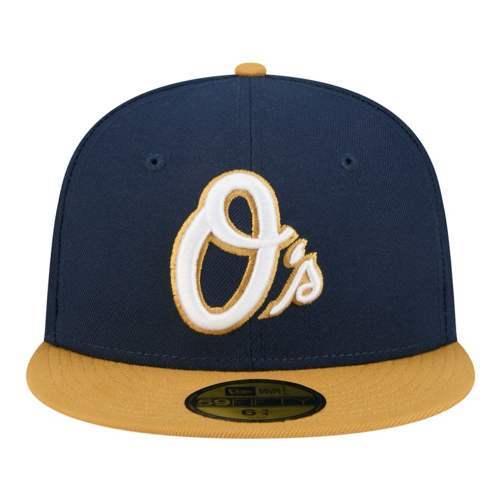 Baltimore Orioles New Era Two-Tone Color Pack 59FIFTY Fitted Hat - Navy/Khaki - New Era Lifestyle