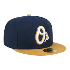 Baltimore Orioles New Era Two-Tone Color Pack 59FIFTY Fitted Hat - Navy/Khaki - New Era Lifestyle