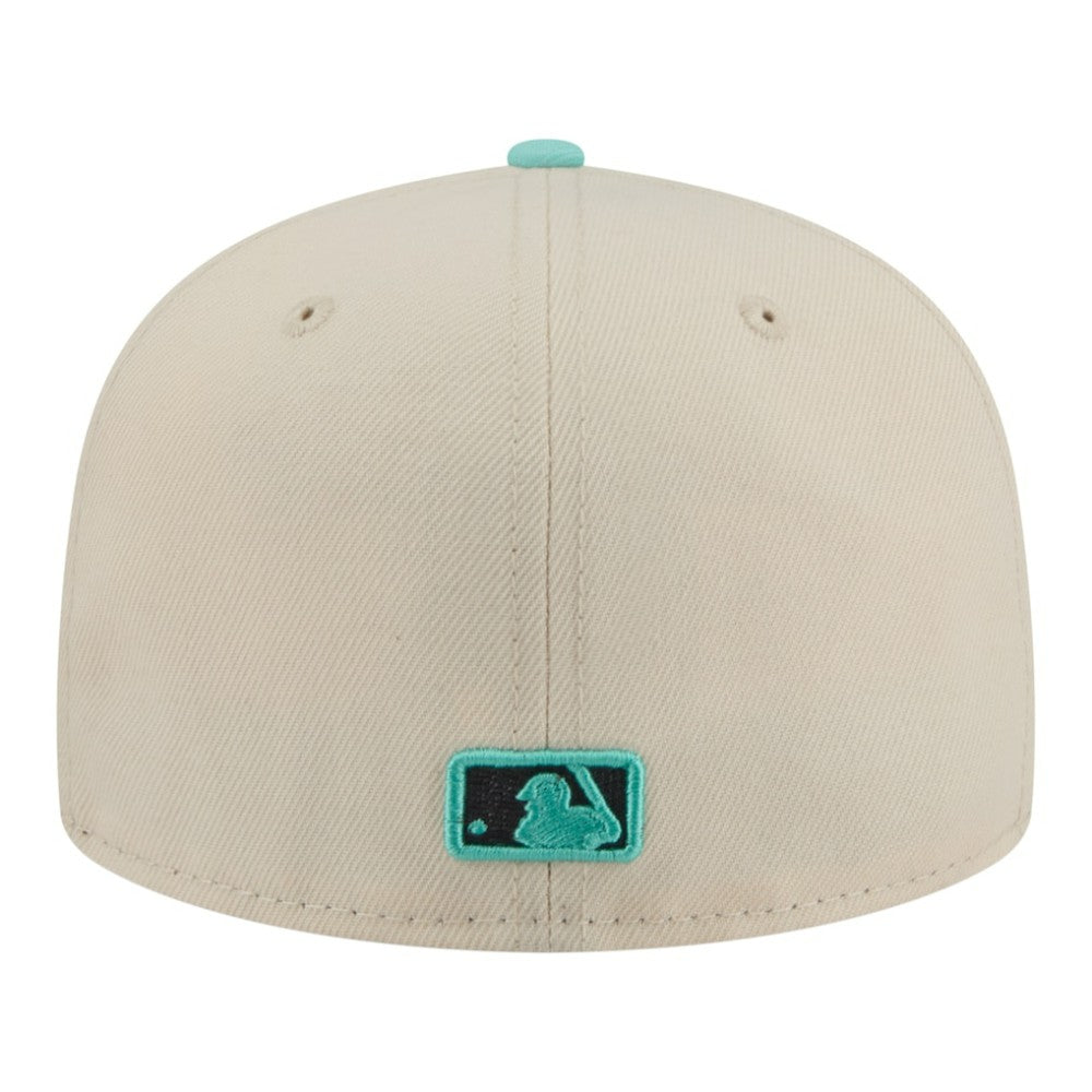 Cincinnati Reds New Era Two-Tone Color Pack 59FIFTY Fitted Hat - Light Beige/Turquoise - New Era Sale