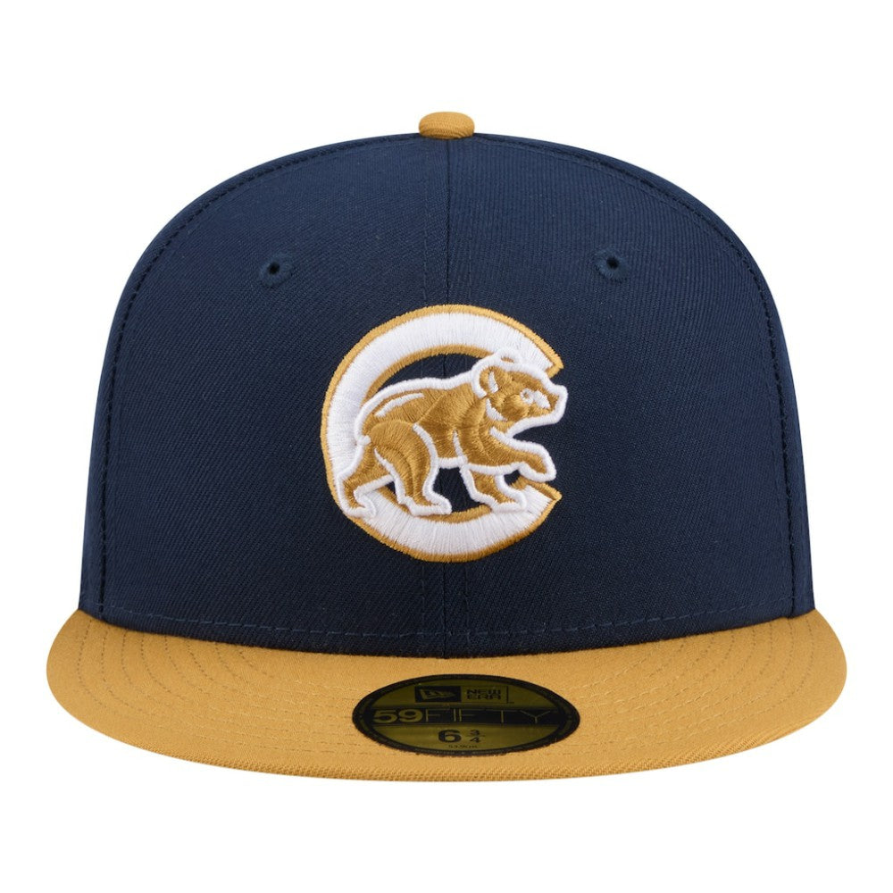 Chicago Cubs New Era Two-Tone Color Pack 59FIFTY Fitted Hat - Navy/Khaki - New Era Lifestyle