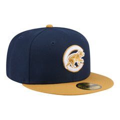 Chicago Cubs New Era Two-Tone Color Pack 59FIFTY Fitted Hat - Navy/Khaki - New Era Lifestyle