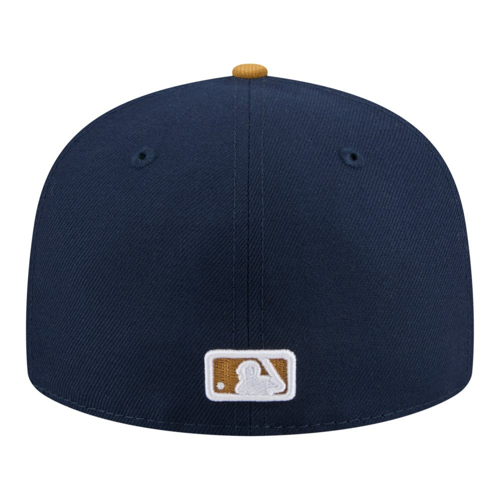 Los Angeles Angels New Era Two-Tone Color Pack 59FIFTY Fitted Hat - Navy/Khaki - New Era Online
