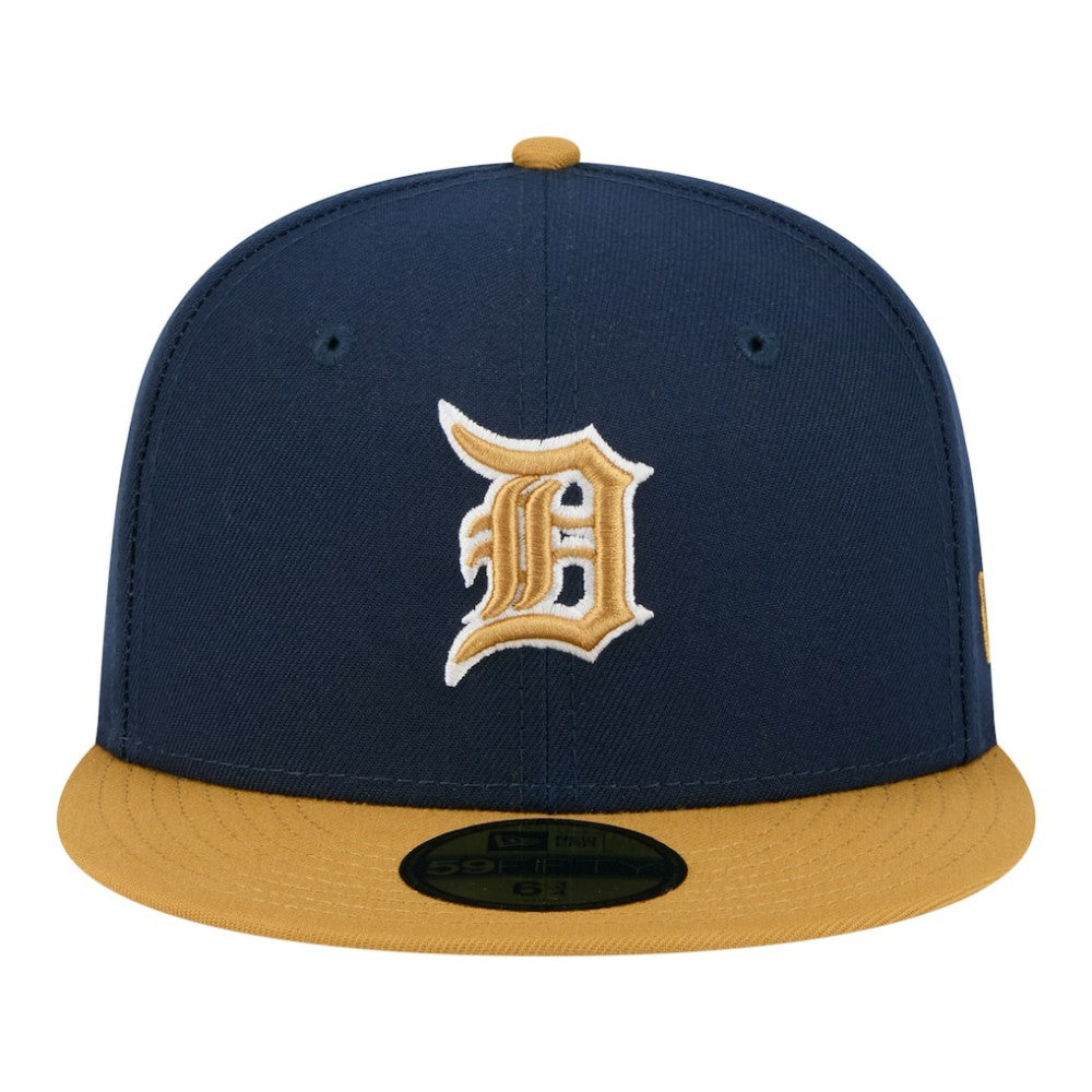 Detroit Tigers New Era Two-Tone Color Pack 59FIFTY Fitted Hat - Navy/Khaki - New Era Sale