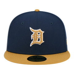 Detroit Tigers New Era Two-Tone Color Pack 59FIFTY Fitted Hat - Navy/Khaki - New Era Sale