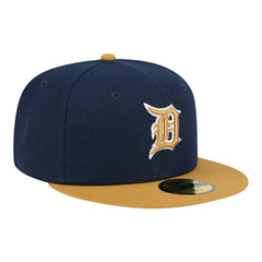 Detroit Tigers New Era Two-Tone Color Pack 59FIFTY Fitted Hat - Navy/Khaki - New Era Sale