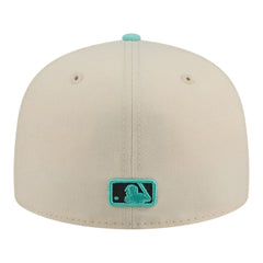 Los Angeles Angels New Era Two-Tone Color Pack 59FIFTY Fitted Hat - Light Beige/Turquoise - New Era Discount