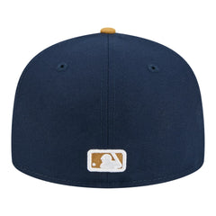 Milwaukee Brewers New Era Two-Tone Color Pack 59FIFTY Fitted Hat - Navy/Khaki - New Era Sale