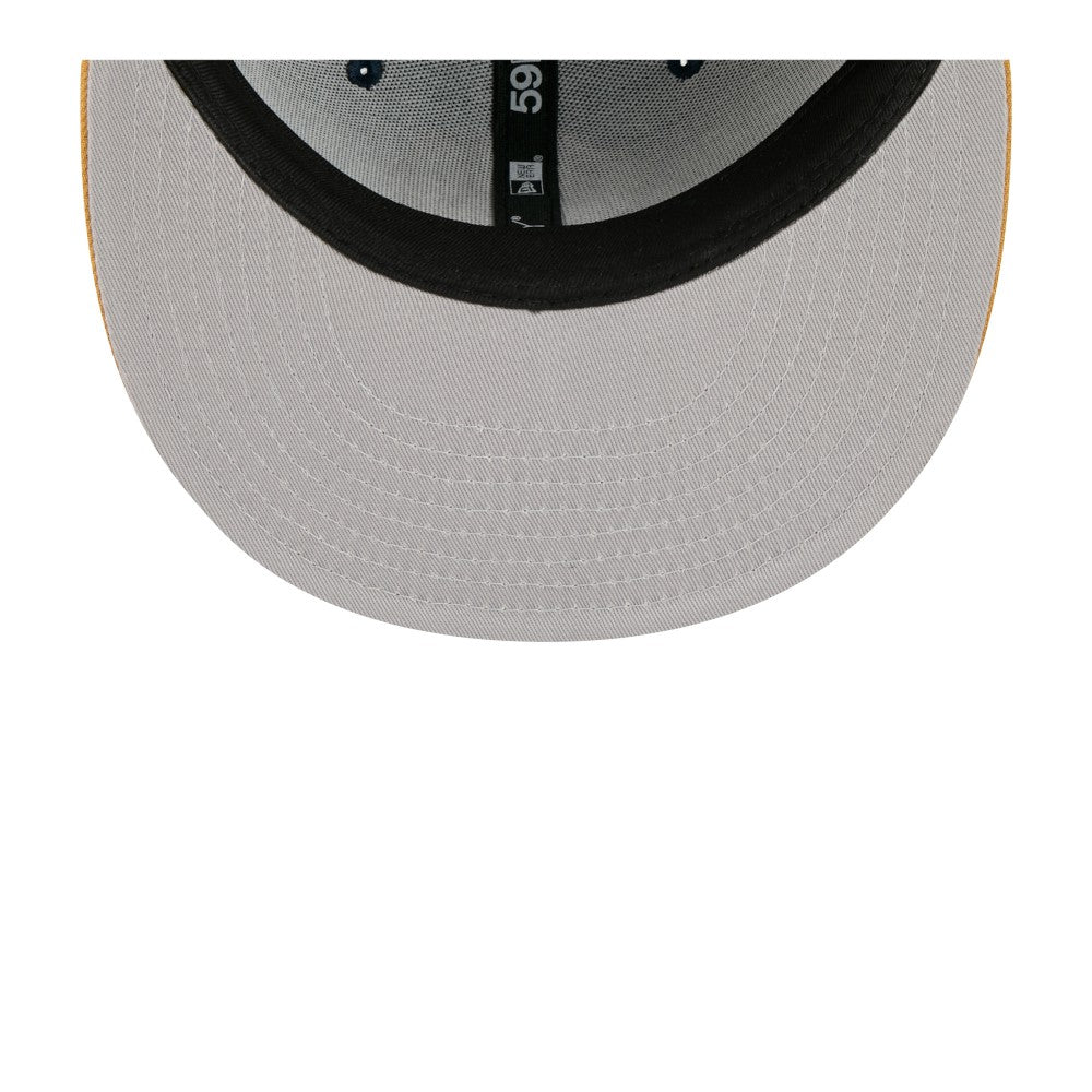 Milwaukee Brewers New Era Two-Tone Color Pack 59FIFTY Fitted Hat - Navy/Khaki - New Era Sale