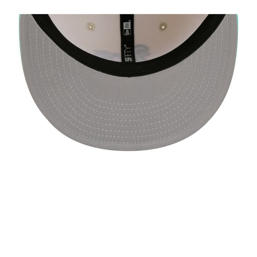 Athletics New Era Two-Tone Color Pack 59FIFTY Fitted Hat - Light Beige/Turquoise - New Era Online