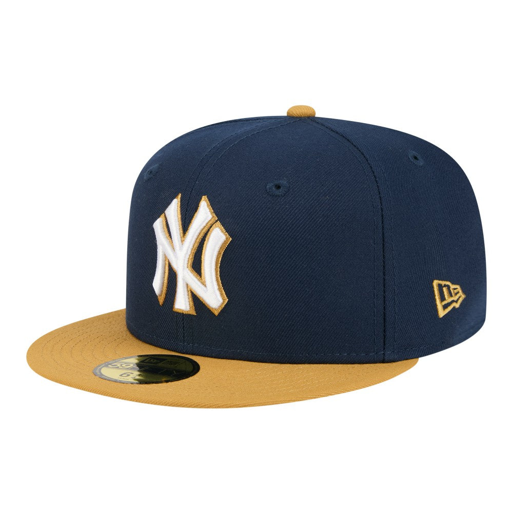 New York Yankees New Era Two-Tone Color Pack 59FIFTY Fitted Hat - Navy/Khaki - New Era on Sale