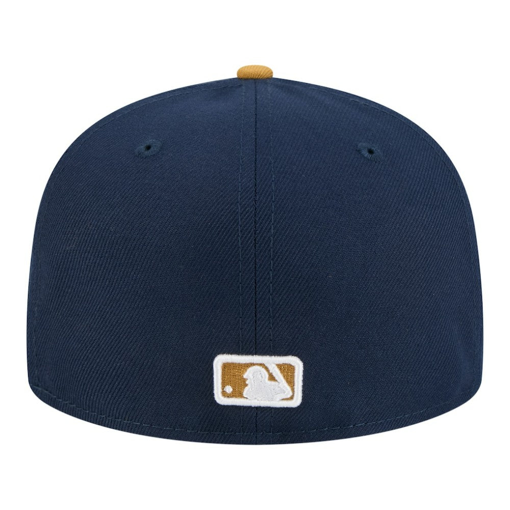 Athletics New Era Two-Tone Color Pack 59FIFTY Fitted Hat - Navy/Khaki - New Era Lifestyle
