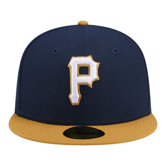 Pittsburgh Pirates New Era Two-Tone Color Pack 59FIFTY Fitted Hat - Navy/Khaki - New Era on Sale