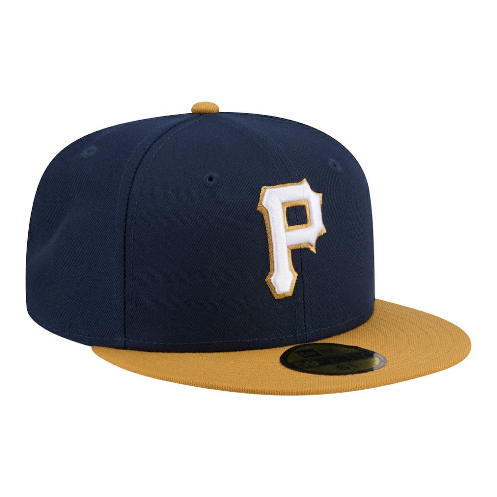 Pittsburgh Pirates New Era Two-Tone Color Pack 59FIFTY Fitted Hat - Navy/Khaki - New Era on Sale