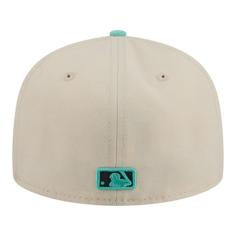 San Diego Padres New Era Two-Tone Color Pack 59FIFTY Fitted Hat - Light Beige/Turquoise - New Era Discount