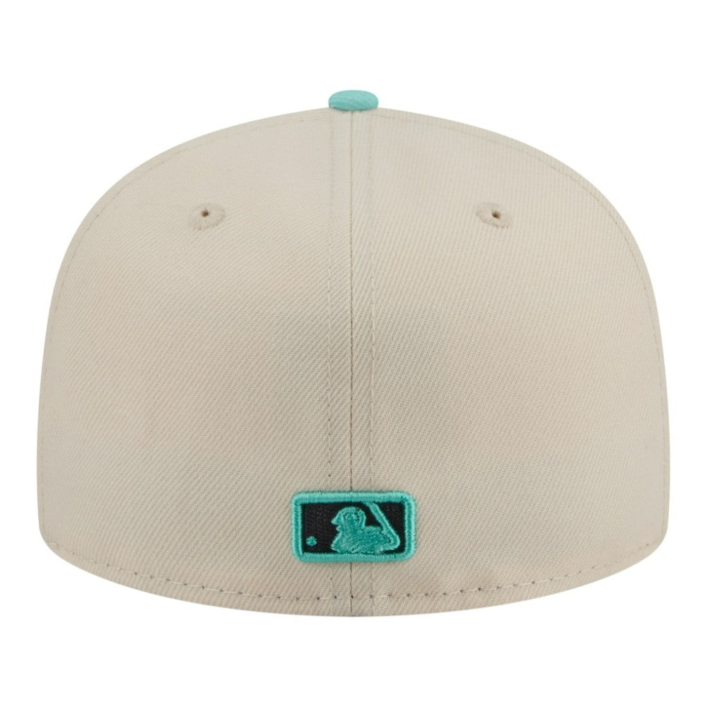 Pittsburgh Pirates New Era Two-Tone Color Pack 59FIFTY Fitted Hat - Light Beige/Turquoise - New Era Lifestyle