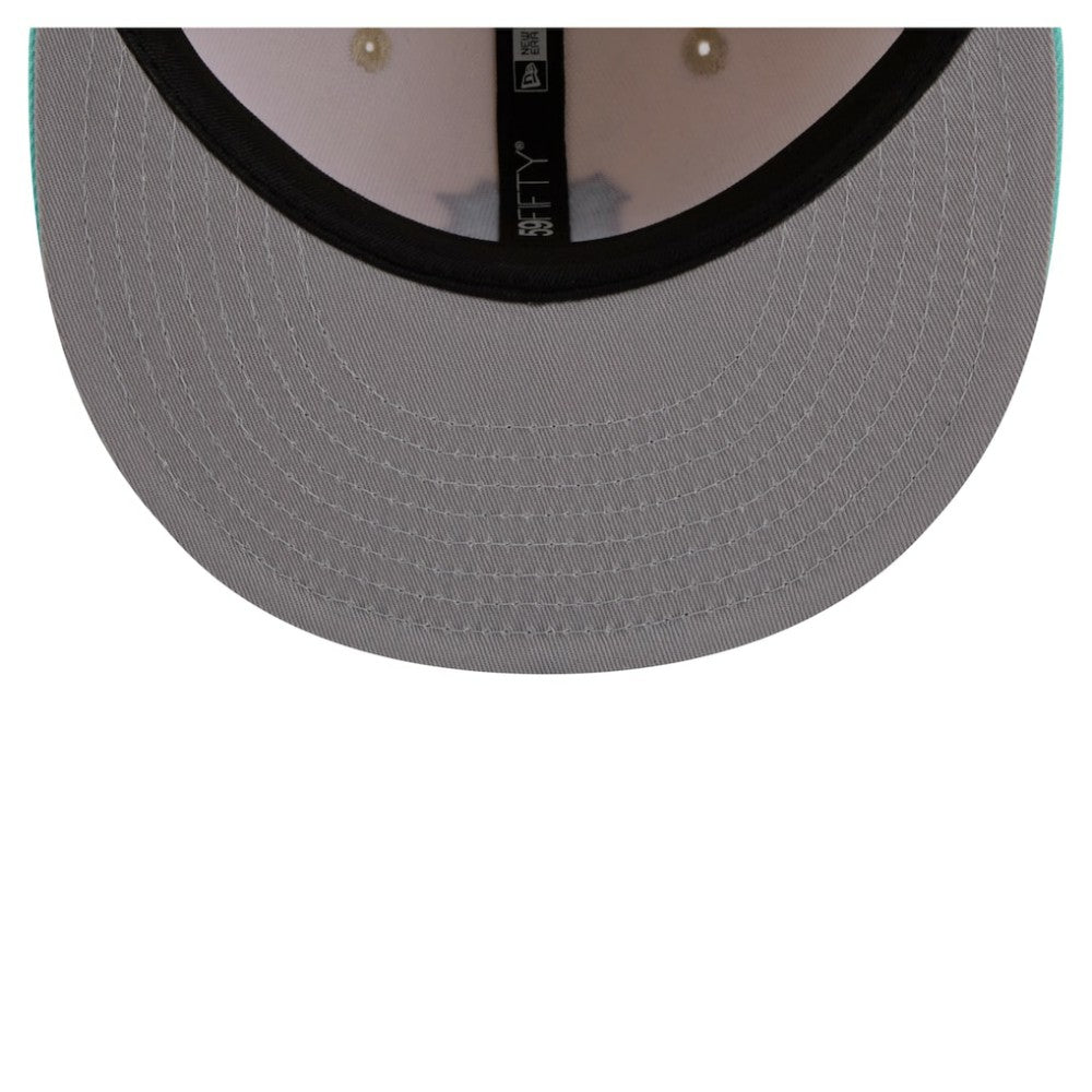 Pittsburgh Pirates New Era Two-Tone Color Pack 59FIFTY Fitted Hat - Light Beige/Turquoise - New Era Lifestyle
