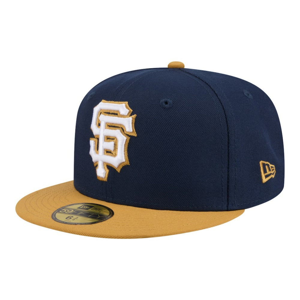 San Francisco Giants New Era Two-Tone Color Pack 59FIFTY Fitted Hat - Navy/Khaki - New Era Lifestyle