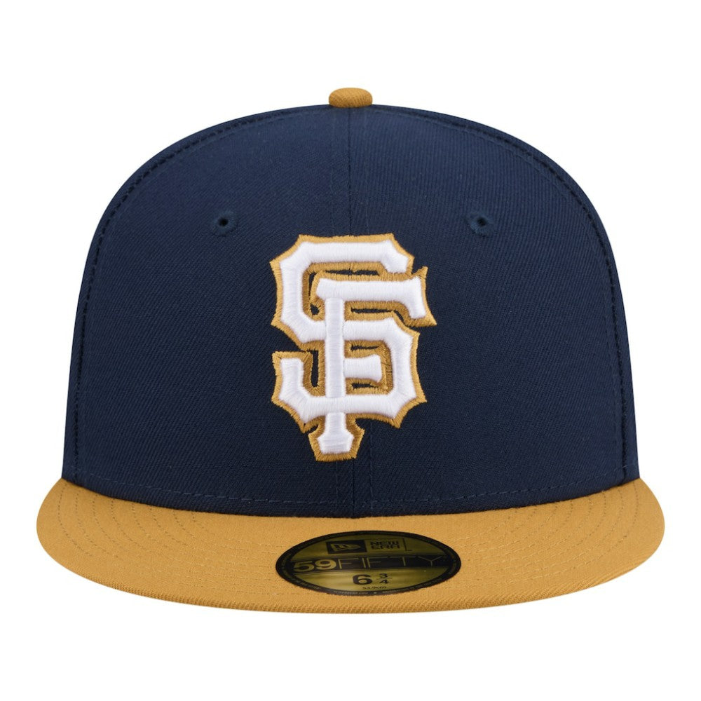 San Francisco Giants New Era Two-Tone Color Pack 59FIFTY Fitted Hat - Navy/Khaki - New Era Lifestyle