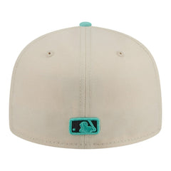 Seattle Mariners New Era Two-Tone Color Pack 59FIFTY Fitted Hat - Light Beige/Turquoise - New Era Discount