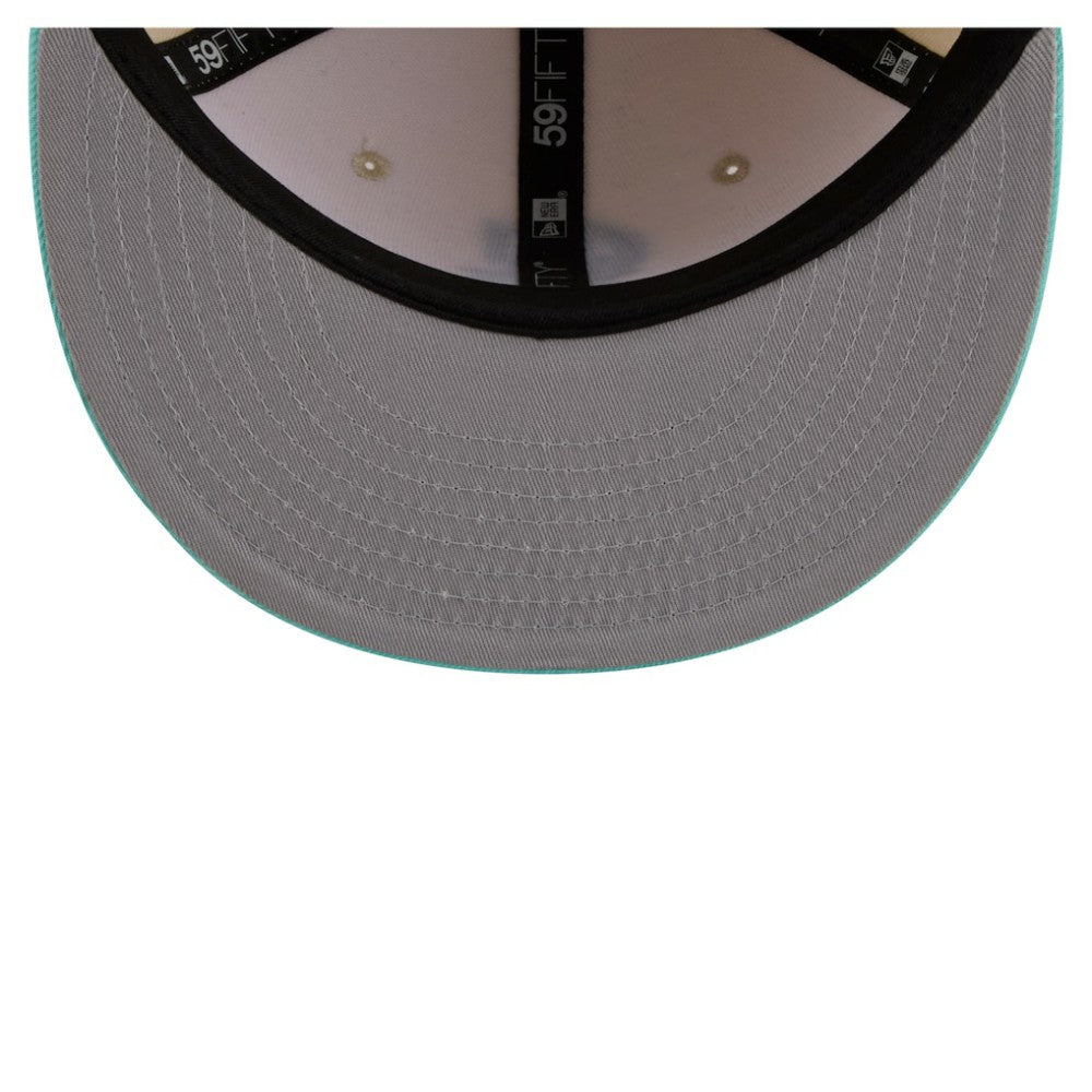 Seattle Mariners New Era Two-Tone Color Pack 59FIFTY Fitted Hat - Light Beige/Turquoise - New Era Discount