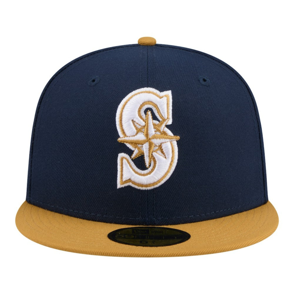 Seattle Mariners New Era Two-Tone Color Pack 59FIFTY Fitted Hat - Navy/Khaki - New Era on Sale