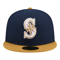 Seattle Mariners New Era Two-Tone Color Pack 59FIFTY Fitted Hat - Navy/Khaki - New Era on Sale