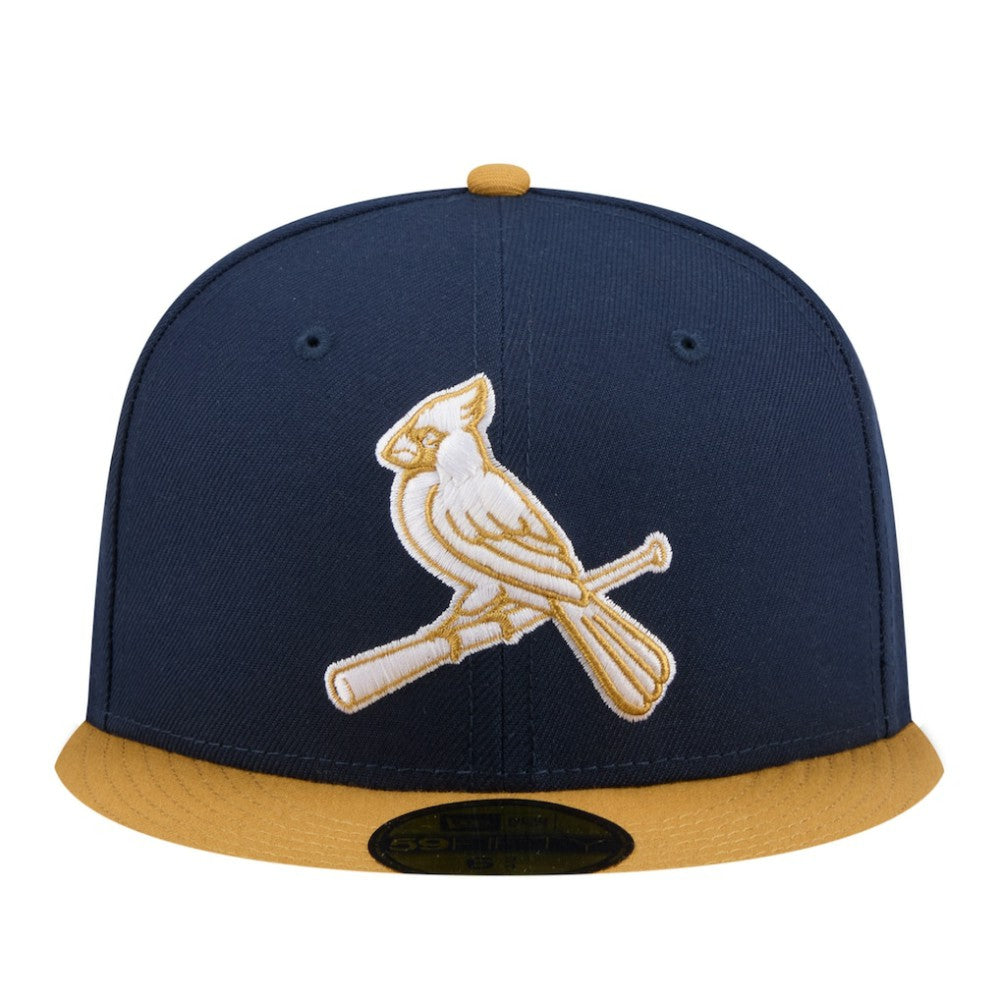 St. Louis Cardinals New Era Two-Tone Color Pack 59FIFTY Fitted Hat - Navy/Khaki - New Era Discount