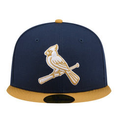 St. Louis Cardinals New Era Two-Tone Color Pack 59FIFTY Fitted Hat - Navy/Khaki - New Era Discount