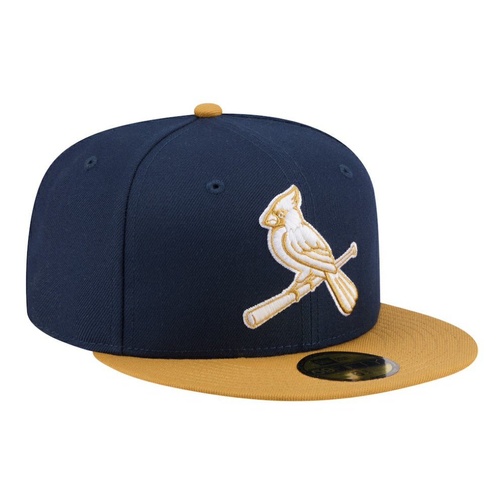 St. Louis Cardinals New Era Two-Tone Color Pack 59FIFTY Fitted Hat - Navy/Khaki - New Era Discount