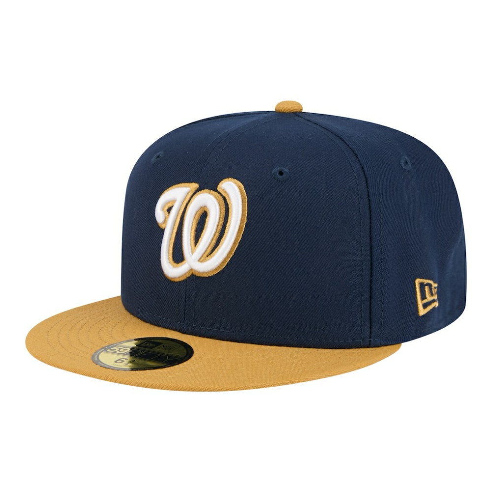 Washington Nationals New Era Two-Tone Color Pack 59FIFTY Fitted Hat - Navy/Khaki - New Era Lifestyle