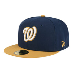Washington Nationals New Era Two-Tone Color Pack 59FIFTY Fitted Hat - Navy/Khaki - New Era Lifestyle