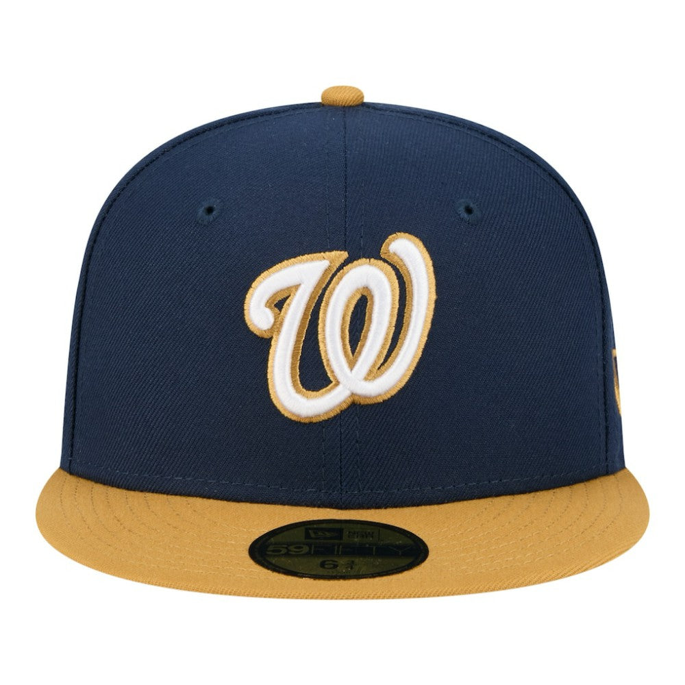 Washington Nationals New Era Two-Tone Color Pack 59FIFTY Fitted Hat - Navy/Khaki - New Era Lifestyle