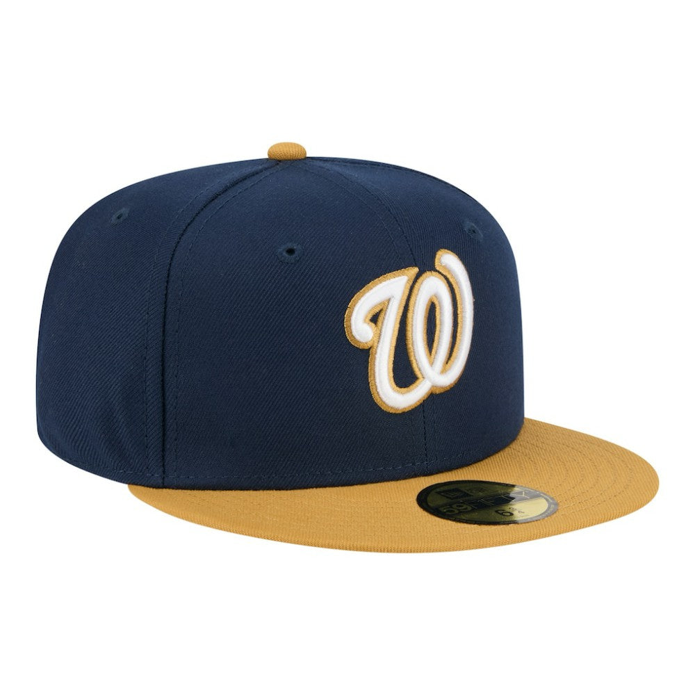 Washington Nationals New Era Two-Tone Color Pack 59FIFTY Fitted Hat - Navy/Khaki - New Era Lifestyle