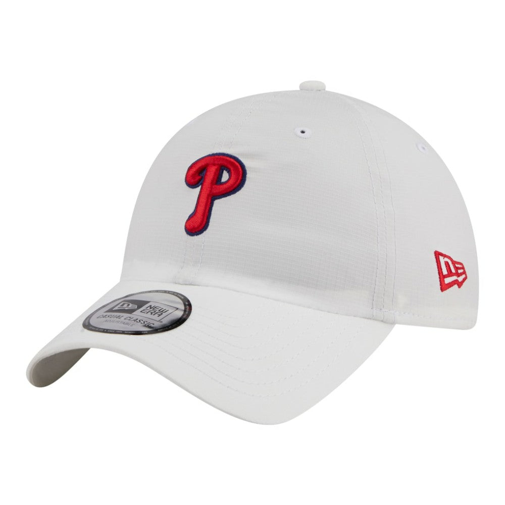 Philadelphia Phillies New Era Ripstop Casual Classic Adjustable Hat - White - New Era Discount