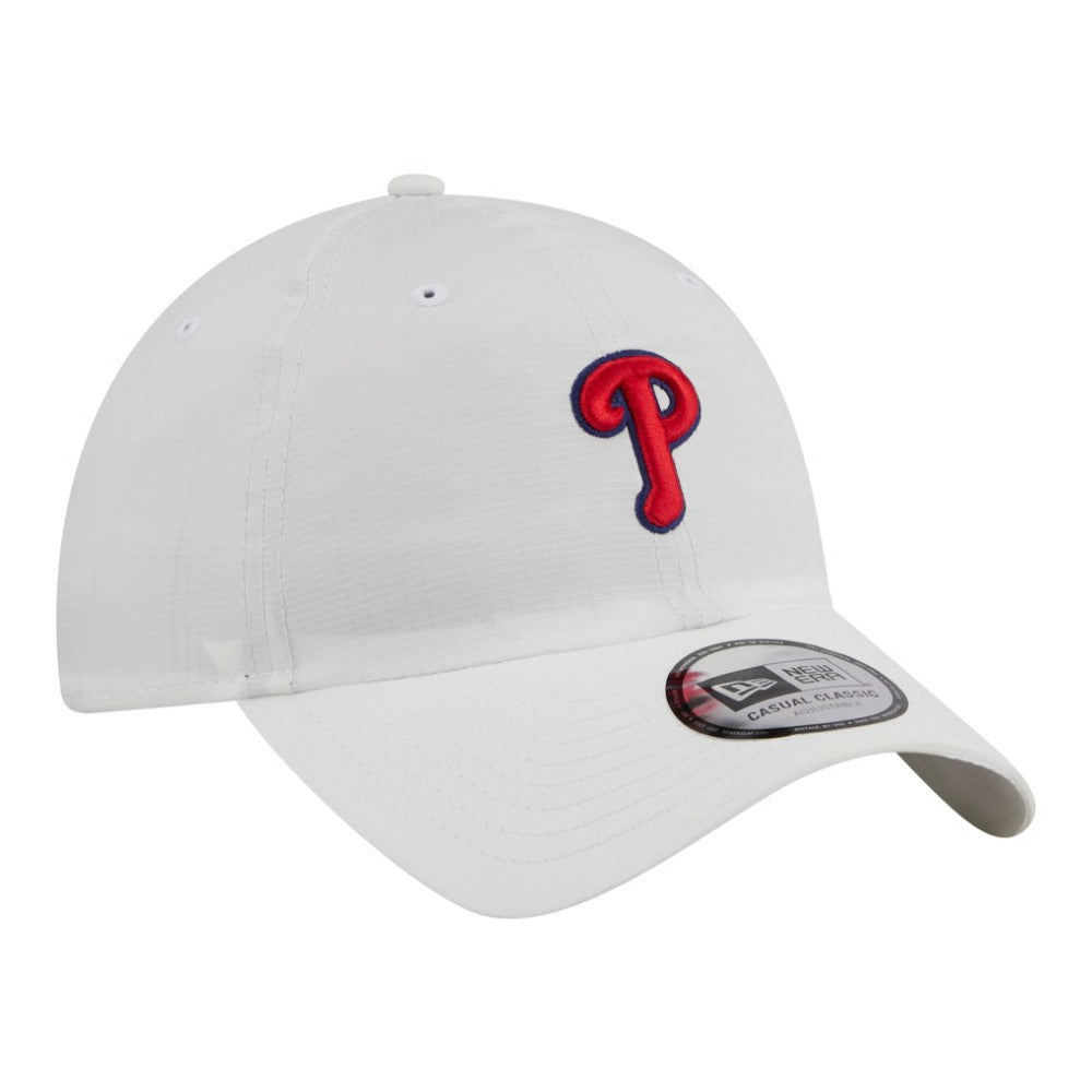 Philadelphia Phillies New Era Ripstop Casual Classic Adjustable Hat - White - New Era Discount
