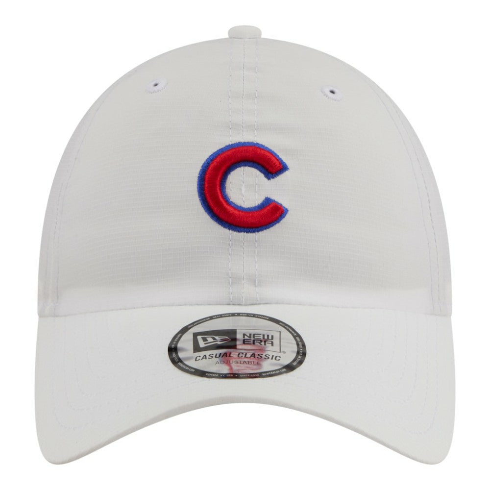 Chicago Cubs New Era Ripstop Casual Classic Adjustable Hat - White - New Era Discount