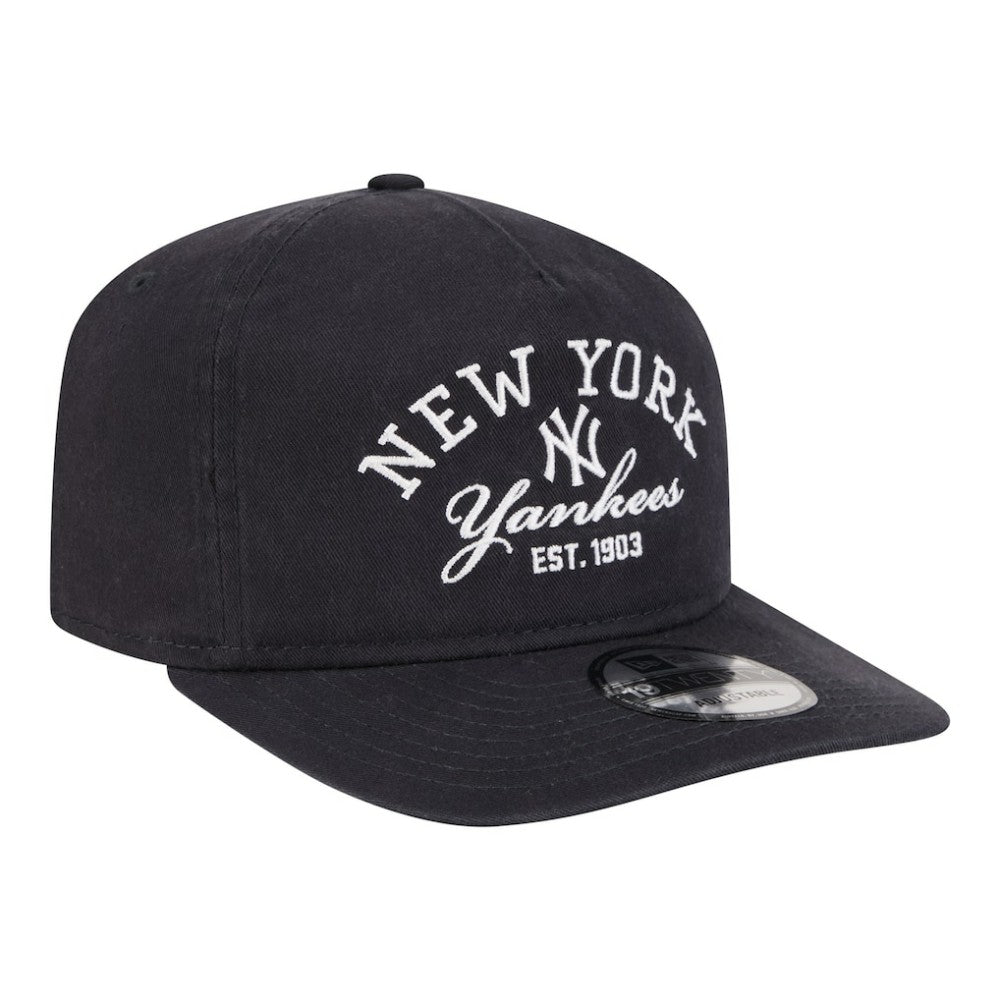 New York Yankees New Era Stacked 19TWENTY Adjustable Hat - Navy - New Era Discount