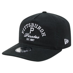 Pittsburgh Pirates New Era Stacked 19TWENTY Adjustable Hat - Black - New Era Discount