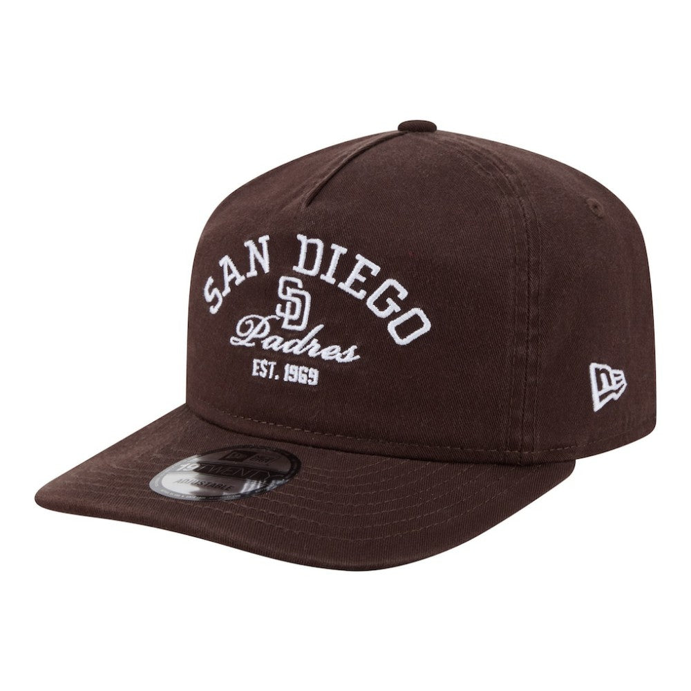 San Diego Padres New Era Stacked 19TWENTY Adjustable Hat - Brown - New Era Online