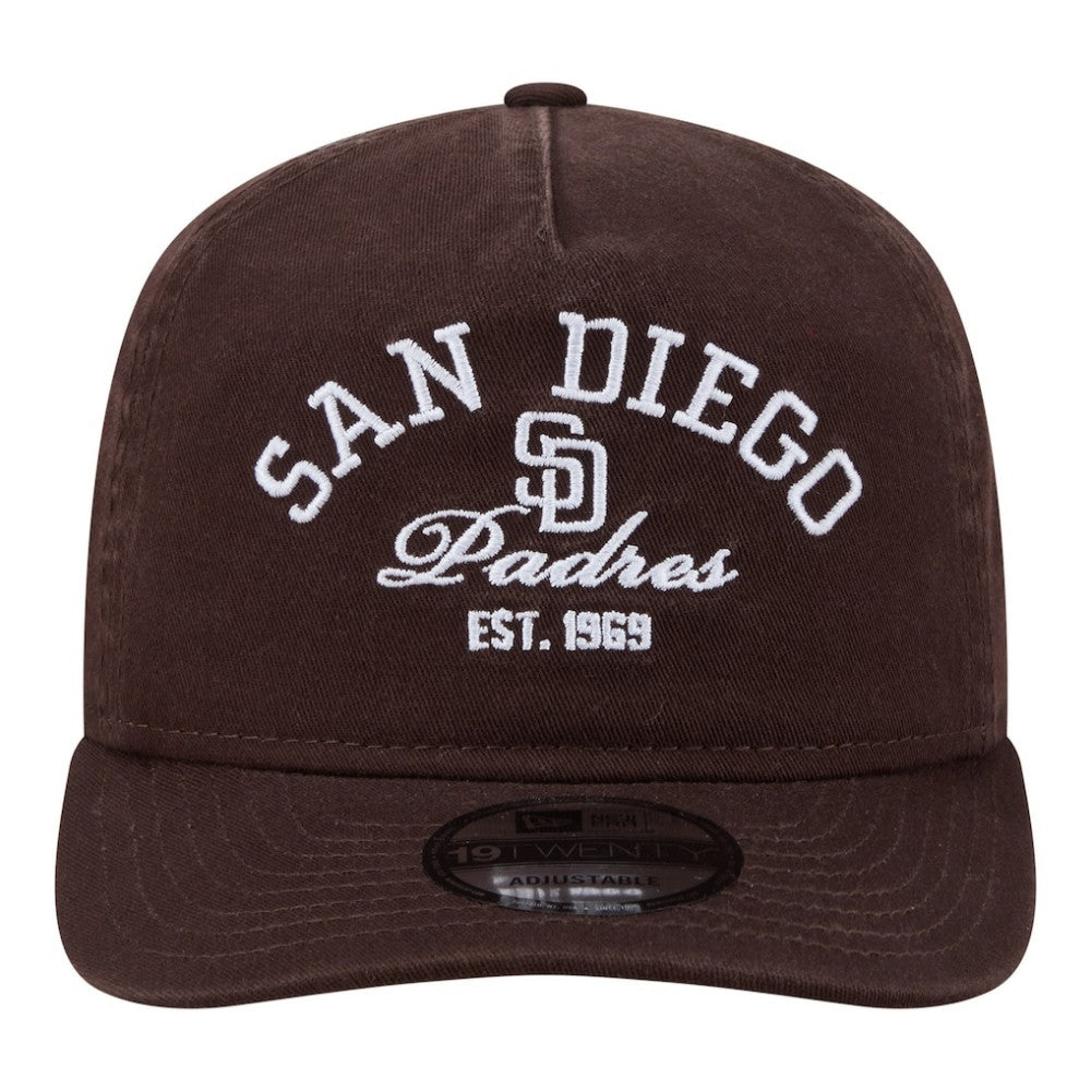 San Diego Padres New Era Stacked 19TWENTY Adjustable Hat - Brown - New Era Online