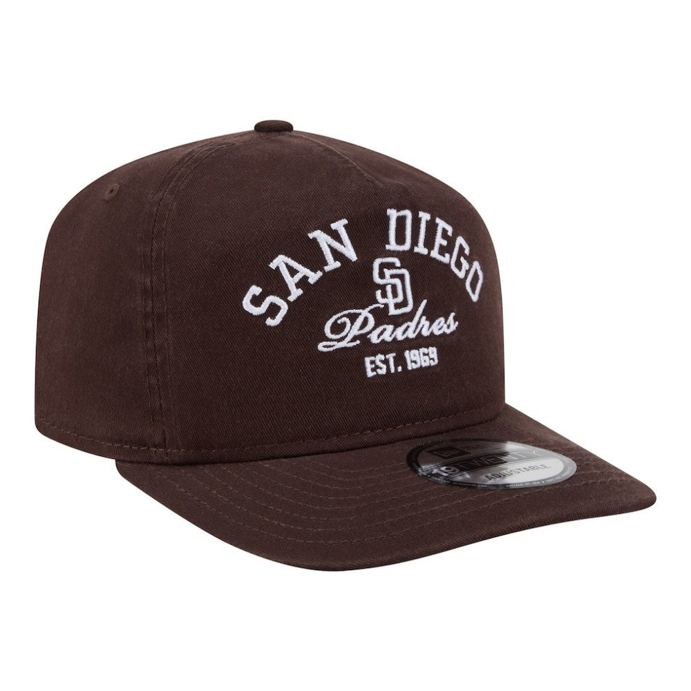 San Diego Padres New Era Stacked 19TWENTY Adjustable Hat - Brown - New Era Online