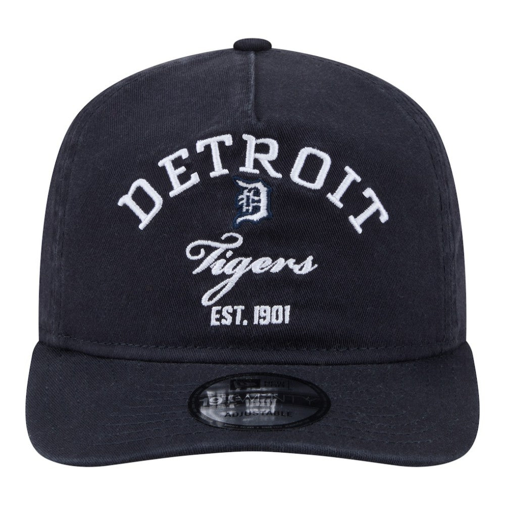 Detroit Tigers New Era Stacked 19TWENTY Adjustable Hat - Navy - New Era Discount