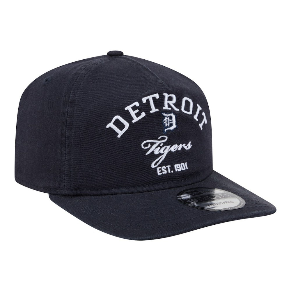 Detroit Tigers New Era Stacked 19TWENTY Adjustable Hat - Navy - New Era Discount