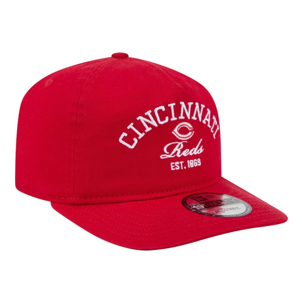 Cincinnati Reds New Era Stacked 19TWENTY Adjustable Hat - Red - New Era Lifestyle