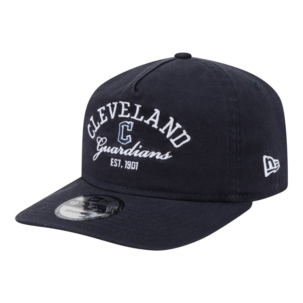 Cleveland Guardians New Era Stacked 19TWENTY Adjustable Hat - Navy - New Era Online