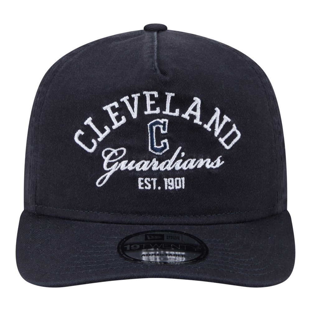 Cleveland Guardians New Era Stacked 19TWENTY Adjustable Hat - Navy - New Era Online
