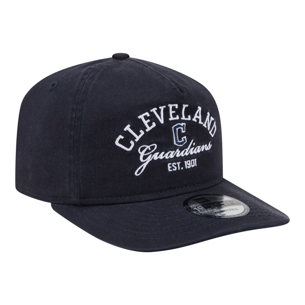 Cleveland Guardians New Era Stacked 19TWENTY Adjustable Hat - Navy - New Era Online